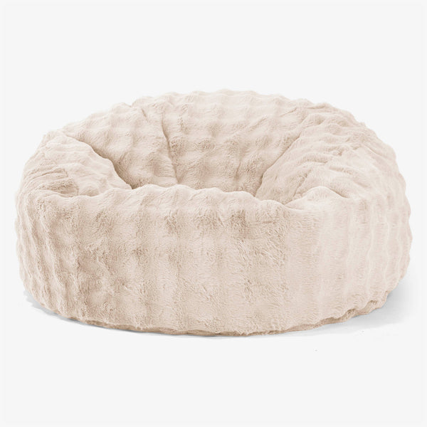 Canapé Pouf Géant Mammouth Housse de Remplacement - Fausse Fourrure à Bulles 01