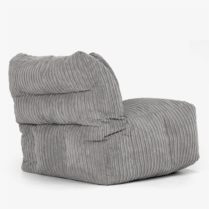 Modulaire Canapé Pouf, Élément Angle Gauche - Côtelé Anthracite 03