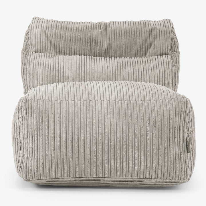 Modulaire Canapé Pouf, Élément Central - Côtelé Vison 02