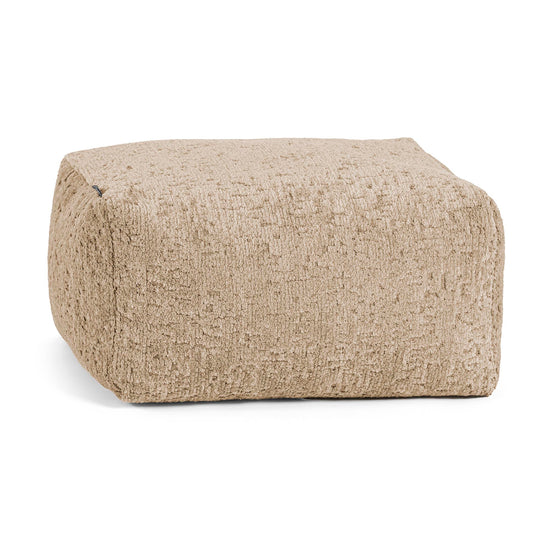 Petit Repose Pied - Chenille Luxe Vison 01