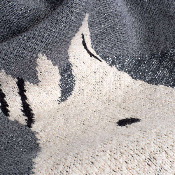 Couverture / Plaid - Tricoté Licorne Solo Fabric Close-up Image