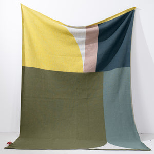 Couverture / Plaid - Tricoté Colourblock Géométrique Vert