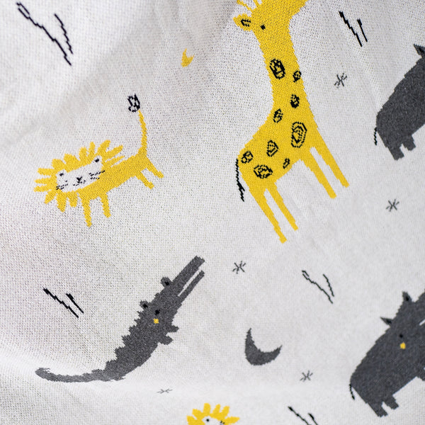 Couverture / Plaid - Tricoté Safari Fabric Close-up Image