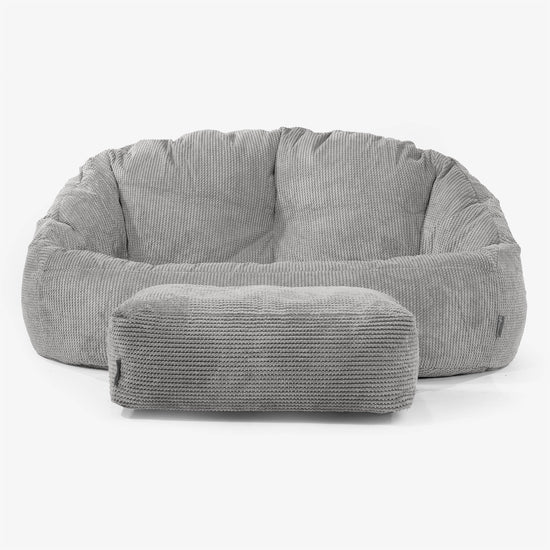 Pouf Canapé Bubble - Pompon Anthracite 01