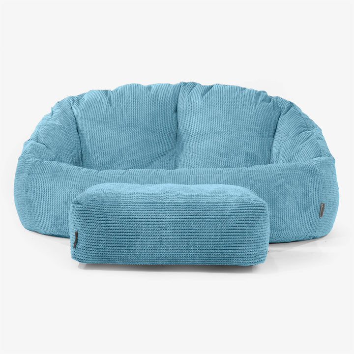 Pouf Canapé Bubble - Pompon Mer Égée 01