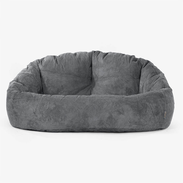 Pouf Canapé Bubble - Pompon Noir 01