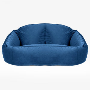 Pouf Canapé Bubble - Velours Bleu Marine