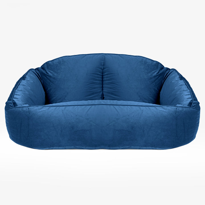 Pouf Canapé Bubble - Velours Bleu Marine 01