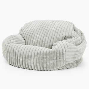 Pouf Canapé Sabine - Velours Côtelé Ultra Pelucheux Vert Sauge