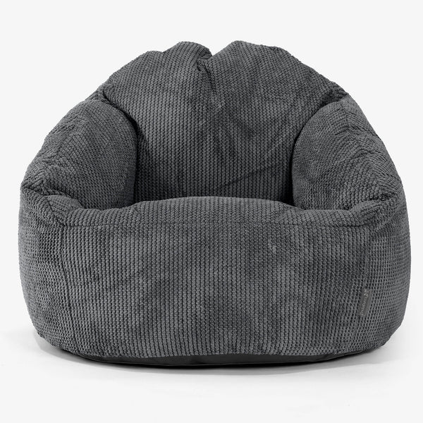 Pouf Chaise Bubble - Pompon Noir 01