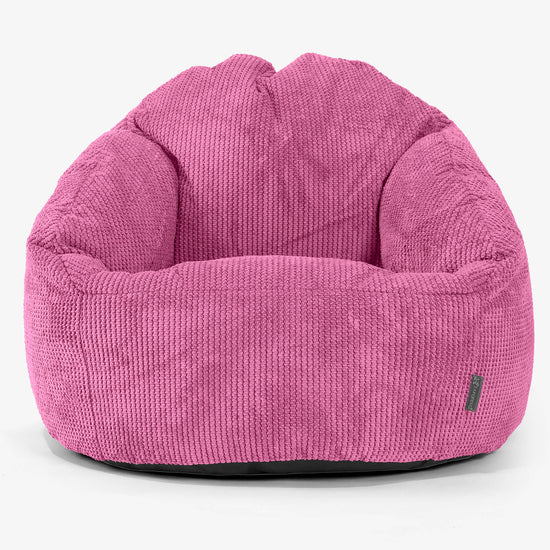 Pouf Chaise Bubble - Pompon Rose 01
