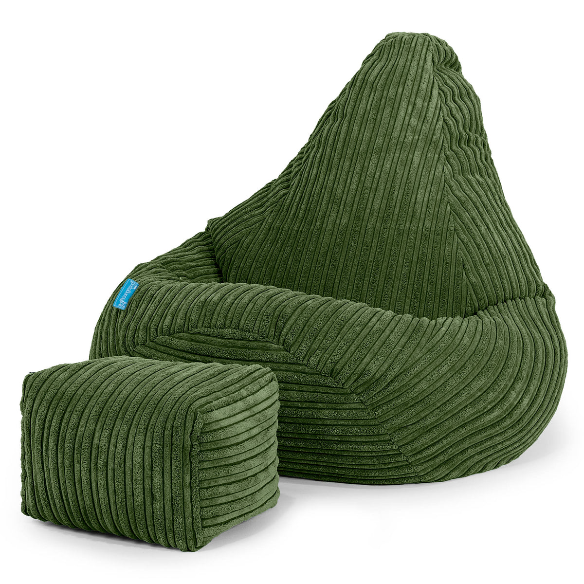 Lounge Pug - Imprimé - Fauteuil Enfant, Pouf Enfant - Rose étoile– Big