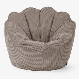 Pouf Fauteuil Natalia Sacco - Côtelé Grège