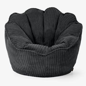 Pouf Fauteuil Natalia Sacco - Côtelé Noir