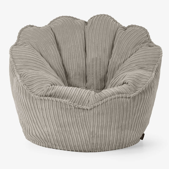 Pouf Fauteuil Natalia Sacco - Côtelé Vison 01