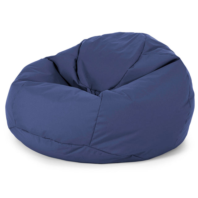 Pouf Poire Classique - Entretien Facile Extérieur Bleu Marine 01