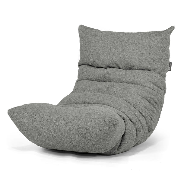 Pouf Relax Eva - Bouclé Gris