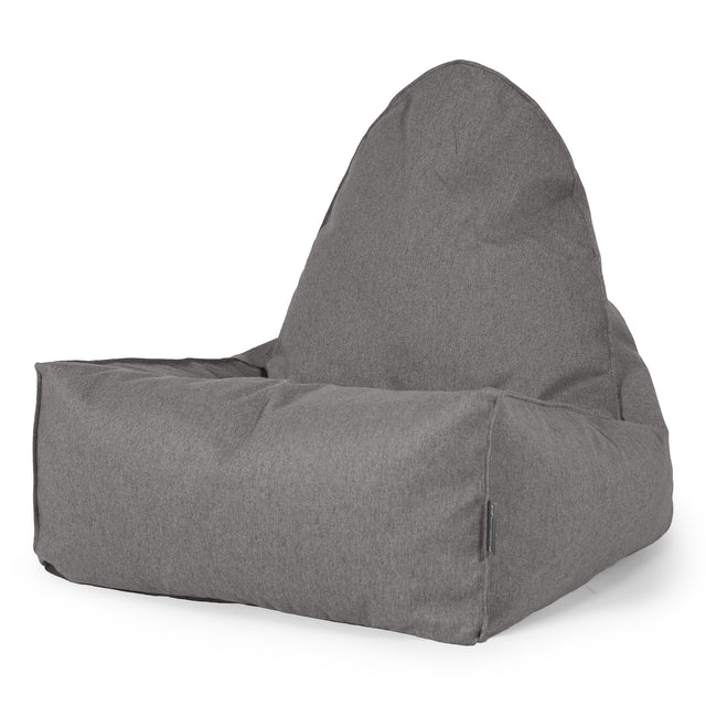 Pouf Relax Style Scandi - Interalli Laine Argent 01