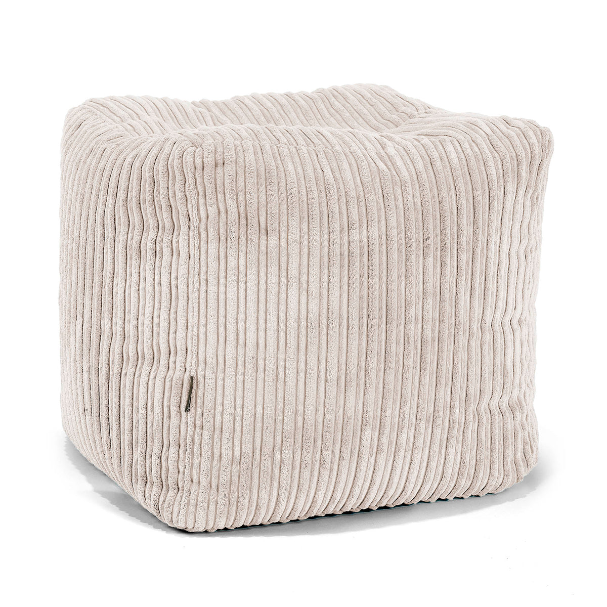 Pouf Repose-pieds Lounge Pug En Velours Côtelé - Petit Format, Compact, Pour Salon Ou Chambre
