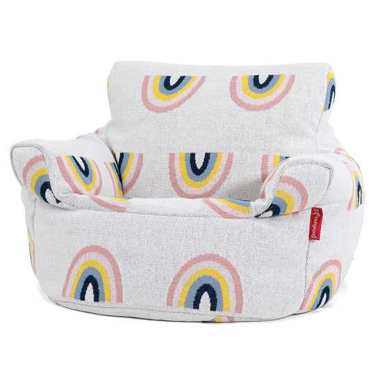 Fauteuil Pouf Bambin 1-3 ans - Tricoté Arc-en-ciel 01