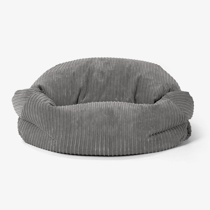 Pouf Canapé Sabine - Côtelé Anthracite 02