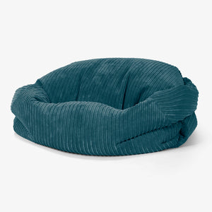 Pouf Canapé Sabine - Côtelé Bleu Canard