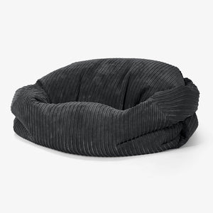 Pouf Canapé Sabine - Côtelé Noir