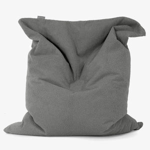Pouf Géant XXL - Bouclé Gris