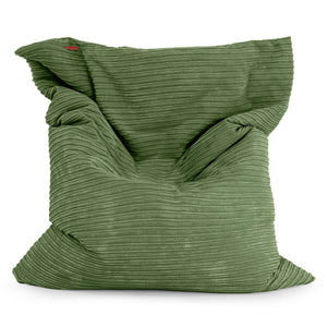 Pouf Géant XXL - Côtelé Vert Forêt