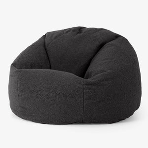 Pouf Poire Classique - Bouclé Anthracite