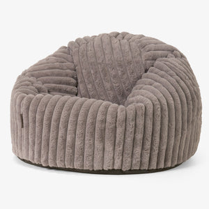 Pouf Poire Classique - Velours Côtelé Ultra Pelucheux Vison