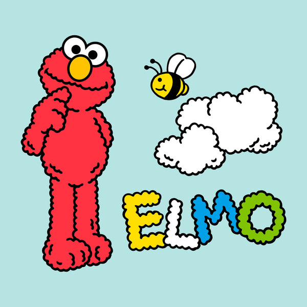 Le Pouf Doudou - Elmo Nuage Fabric Close-up Image