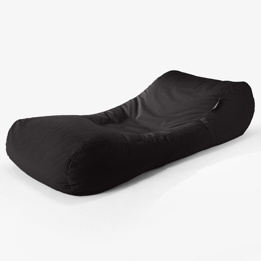 Big Bertha Original, SoleiStorm™ Ultra 2000 h+ Pouf Bain De Soleil, Pouf Extérieur, Olefin Noir