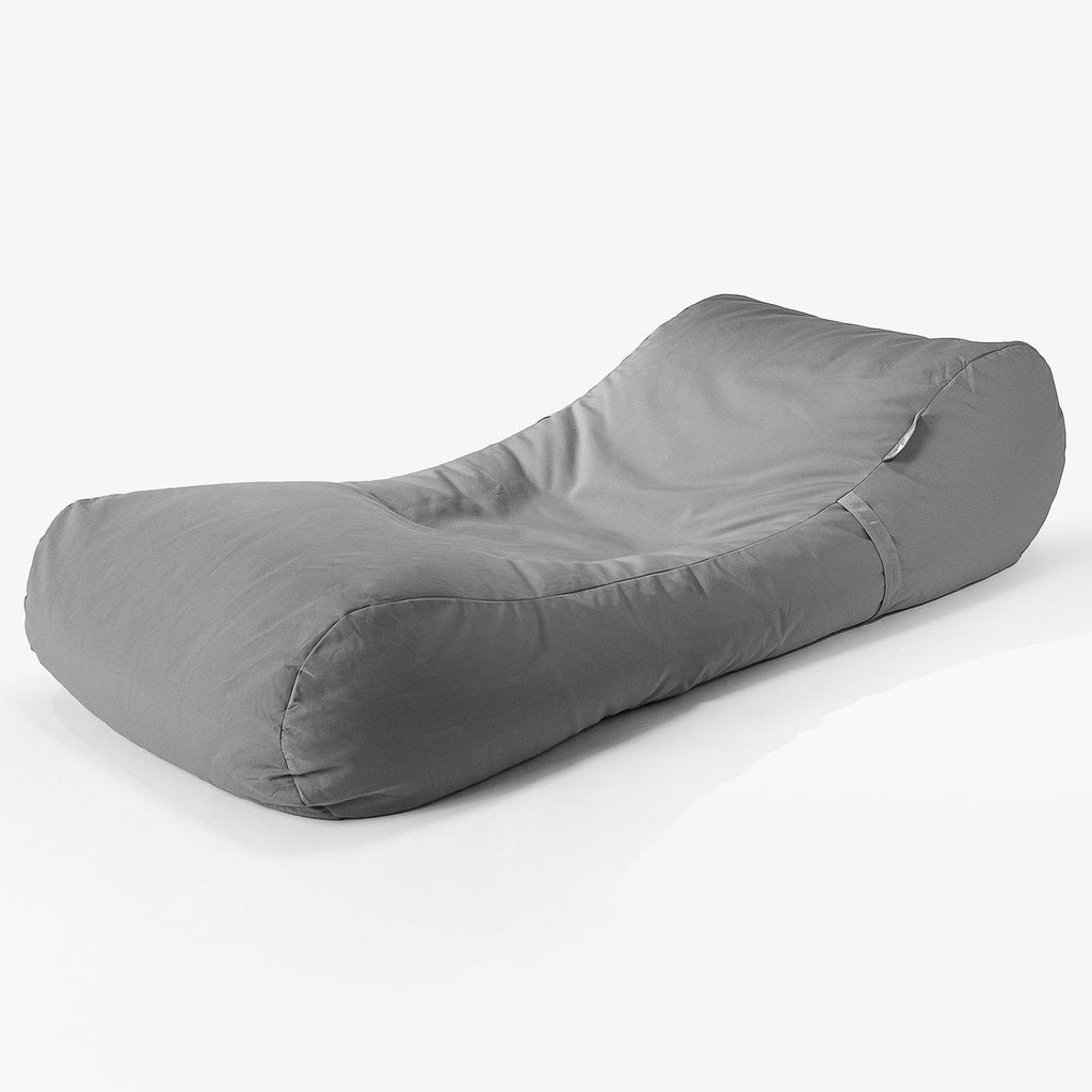 Big Bertha Original, SoleiStorm™ Ultra 2000 h+ Pouf Bain De Soleil, Pouf Extérieur, Olefin Gris moyen