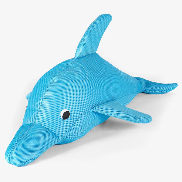 Big Bertha Original - Pouf Jouet Piscine Dauphin Pour Enfants - Aqua - Pouf Flottant Piscine Pour Enfants