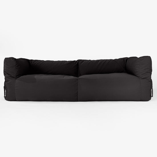 Big Bertha Original, SoleiStorm™ Ultra 2000 h+ Canapé Pouf , Gros Pouf, Extérieur, Olefin Noir