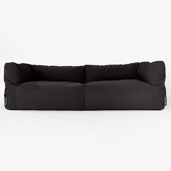 Big Bertha Original, SoleiStorm™ Ultra 2000 h+ Canapé Pouf , Gros Pouf, Extérieur, Olefin Noir