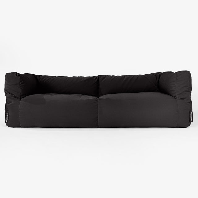 Big Bertha Original, SoleiStorm™ Ultra 2000 h+ Canapé Pouf , Gros Pouf, Extérieur, Olefin Noir