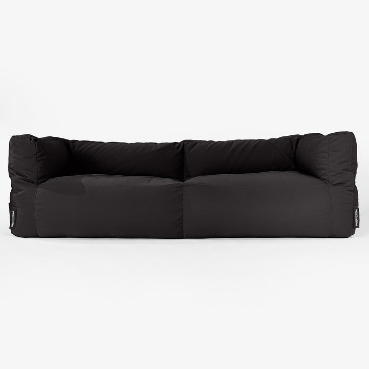 Big Bertha Original, SoleiStorm™ Ultra 2000 h+ Canapé Pouf , Gros Pouf, Extérieur, Olefin Noir