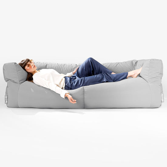 Big Bertha Original, SoleiStorm™ Ultra 2000 h+ Canapé Pouf , Gros Pouf, Extérieur, Olefin Gris moyen