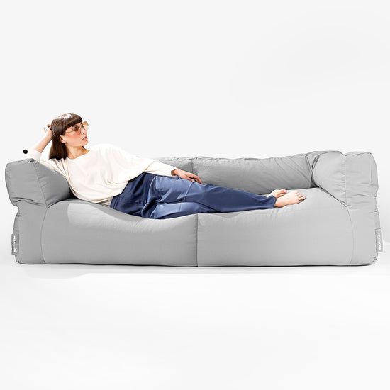 Big Bertha Original, SoleiStorm™ Ultra 2000 h+ Canapé Pouf , Gros Pouf, Extérieur, Olefin Gris moyen
