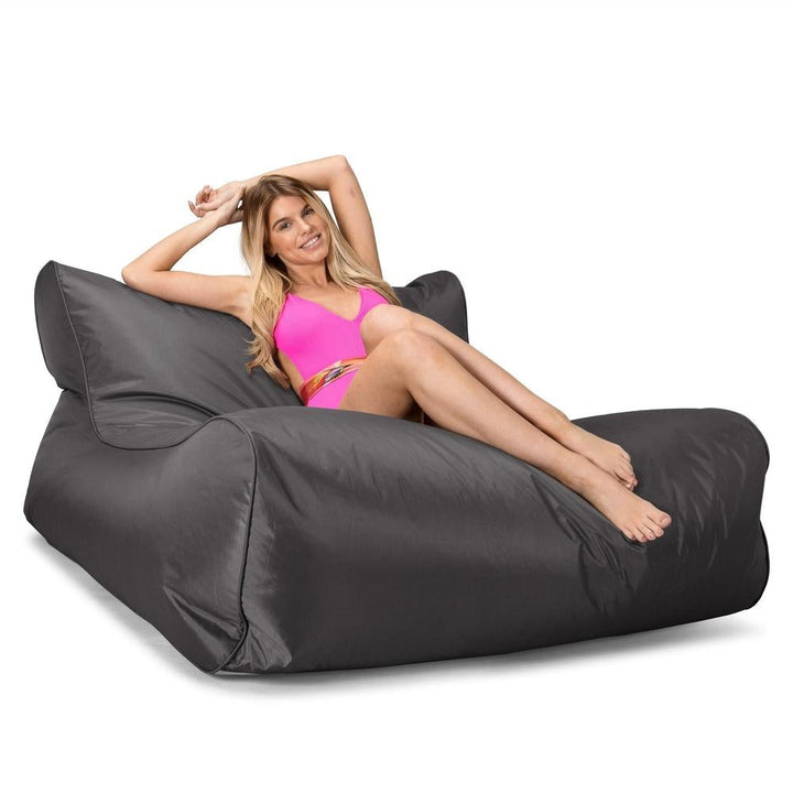 Big Bertha Original, Gros Pouf Extérieur Piscine, Pouf Géant, Anthracite