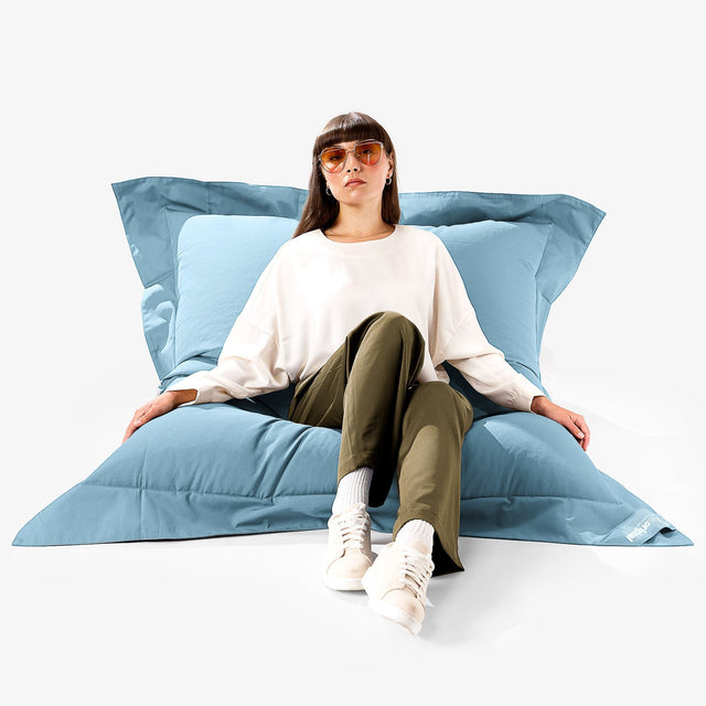 Big Bertha Original, SoleiStorm™ Ultra 2000 h+ Pouf Géant XXL Original,  Gros Pouf, Extérieur, Olefin Bébé Bleu
