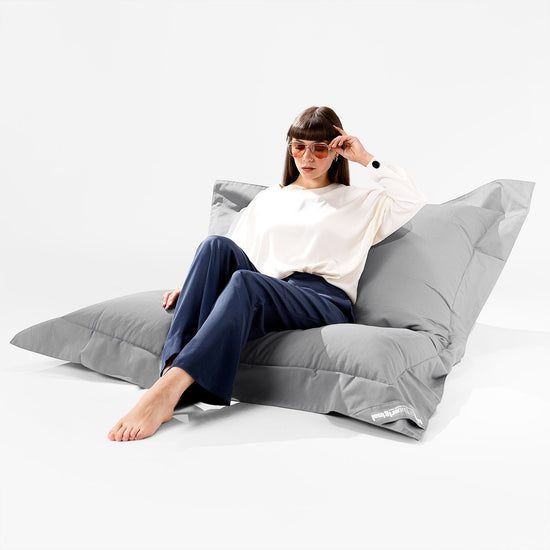 Big Bertha Original, SoleiStorm™ Ultra 2000 h+ Pouf Géant XXL Original,  Gros Pouf, Extérieur, Olefin Gris moyen