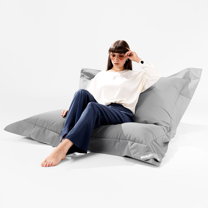 Big Bertha Original, SoleiStorm™ Ultra 2000 h+ Pouf Géant XXL Original,  Gros Pouf, Extérieur, Olefin Gris moyen