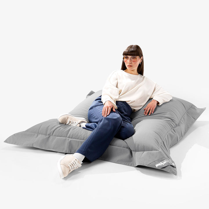 Big Bertha Original, SoleiStorm™ Ultra 2000 h+ Pouf Géant XXL Original,  Gros Pouf, Extérieur, Olefin Gris moyen
