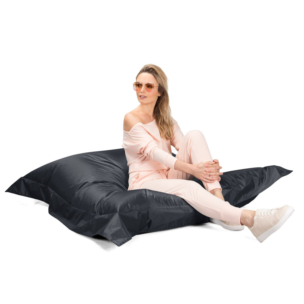 Big Bertha Original - Pouf Géant XXL Original, Gros Pouf Extérieur - Gris Platine