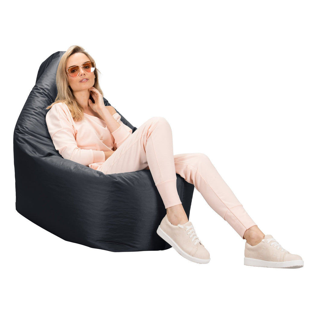 Big Bertha Original - Pouf Géant XXL Original, Gros Pouf Extérieur - Gris Platine