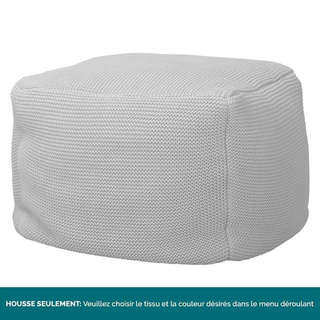 Pouf Ottomane Repose-pieds HOUSSE SEULE - Remplacement / Pièces détachées 01