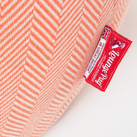 LOUNGE PUG - Pouf Poire Gamer - Poire - Chevrons Corail